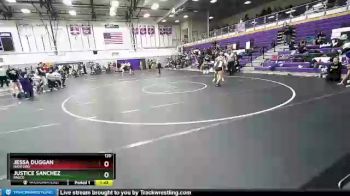 120 lbs Semifinal - Jessa Duggan, Hanford vs Justice Sanchez, Pasco