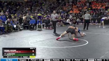 160 lbs Quarterfinal - Derek Moore, 3-Sergeant Bluff-Luton vs Ty Gargano, 6-Humboldt