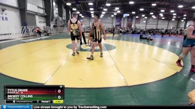 210 lbs Rd# 2 10:30am Friday - Broedy Collins, Iowa Black vs Tytus Drake, Ranger WC