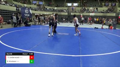 105 lbs Semifinal - Taylor Underwood, Marathon vs Grant Knutson, Outlaw Wrestling Club