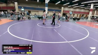 285 lbs Cons. Round 1 - Isaac Silva, Frisco Texas Jacks Wrestling vs David Belota, 3F Wrestling