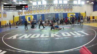 130 lbs Round 4 (6 Team) - Genesis Escorcia, SOWA vs Delaney Spencer, The Outsiders