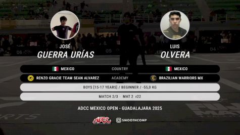 Luis Olvera vs José Guerra Urías 2025 ADCC Guadalajara Open