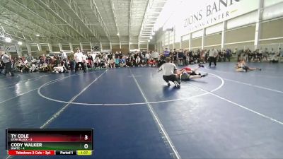 97 lbs Round 2 (4 Team) - Ty Cole, Utah Black vs Cody Walker, INWTC