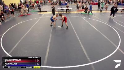 113 lbs Cons. Round 2 - Chase Franklin, IA vs Max Millage, IA