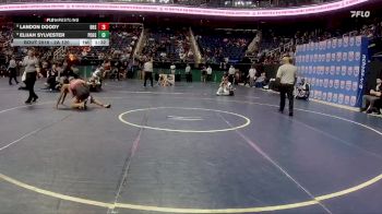 2A 120 lbs Champ. Round 1 - Elijah Sylvester, Pasquotank County High School vs Landon Doody, Bunn High School