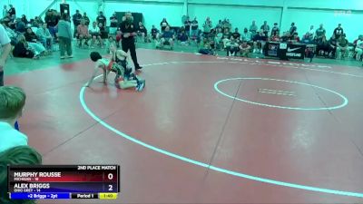 110 lbs 2nd Place Match (16 Team) - Murphy Rousse, Michigan vs Alex Briggs, Ohio Grey