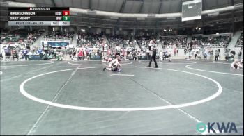 60 lbs Round Of 32 - Riker Johnson, Dark Cloud Wrestling Club vs Gray Henry, Woodland Wrestling Club