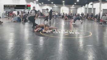 116 lbs Rr Rnd 3 - Tyler Metellus, Triple T Elite - BHSE vs Harley Mann, VA Team Predator - BHSE