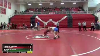 150 lbs Round 6 - Austin Sertell, Findlay vs Carson Thomas, Cinncinati LaSalle