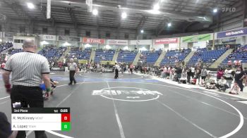40 lbs 3rd Place - Rowan McKinney, Montrose Elite vs Armani Lopez, Team Garcia WC