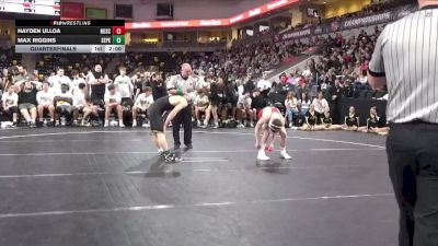 126 lbs Quarterfinal - Max Riggins, Southeast Polk vs Hayden Ulloa, North Scott