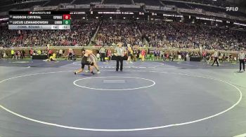 D2-165 lbs Cons. Round 1 - Hudson Crystal, Cedar Springs HS vs Lucus Lewandowski, Linden HS