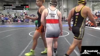 190 lbs Cons. Round 2 - Gavin Bowman, SC Punisher vs Dylan Roy, De Soto Kids