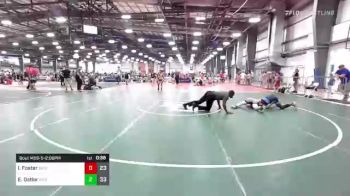 110 lbs Rr Rnd 2 - Isaiah Joe Foster, Best Trained vs Ezra Ostler, Indiana Outlaws Green