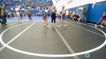 74-78 lbs Rr Rnd 1 - Kaceleigh Taylor, Harrah Little League Wrestling vs Taylan Green, Harrah Little League Wrestling