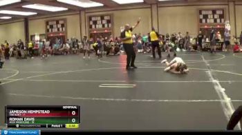 70 lbs Semis & 1st Wrestleback (8 Team) - Roman Davis, ACES Wrestling vs Jameson Hempstead, The Hunt