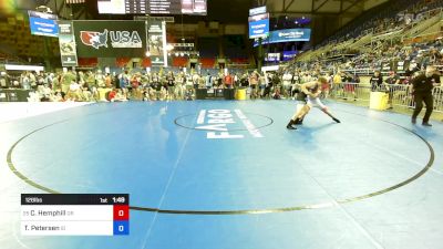 126 lbs Rnd Of 128 - Chase Hemphill, OR vs Ty Petersen, ID