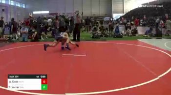 88 lbs Consi Of 8 #1 - Warren Cook, Metro Mat Club vs Silas Varner, Driller WC