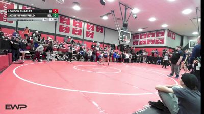 190 lbs Semifinal - London Charles, Tulsa Hale vs Jazielyn Whitfield, McLain