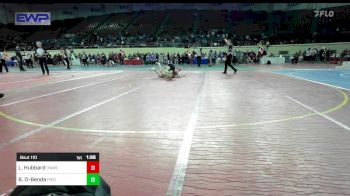 110 lbs 3rd Place - Lindlee Hubbard, Owasso Girls JH vs Bex Dewey-Benda, Piedmont