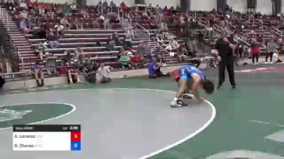 57 kg Round Of 16 - Antonio Lorenzo, Central Coast Regional Training Center vs Dominic Chavez, Blue Chip Wrestling Club