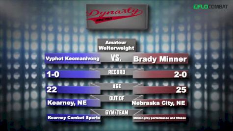 Brady Minner vs Vyphot Keomanivong - Dynasty Combat Sports New Years Knockouts Replay