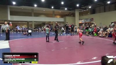 65 lbs Round 5 (6 Team) - Maximillian Boucher, Gulf Coast WC vs Connor Arthur, Gladiator WA