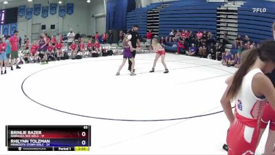 85 lbs Round 4 (6 Team) - Brinlie Bazer, Nebraska Red Girls vs Rhilynn Tolzman, Minnesota Storm Girls