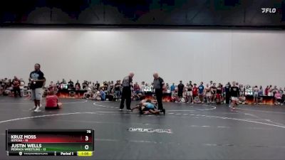 78 lbs Round 7 (10 Team) - Kruz Moss, Gotcha vs Justin Wells, Pedraza Wrestling