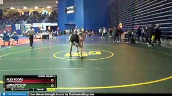 160 lbs Champ. Round 3 - Alex Poore, Caravel Academy vs Landon Muth, Bethlehem Catholic