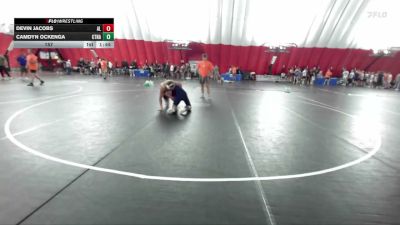 157 lbs Round 1 (8 Team) - Camdyn Ockenga, Canton A vs Devin Jacobs, Albert Lea