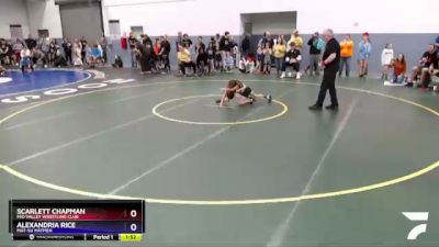 60 lbs Round 1 - Scarlett Chapman, Mid Valley Wrestling Club vs Alexandria Rice, Mat-Su Matmen