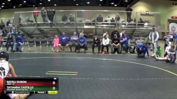 96 lbs Round 1 (6 Team) - Tatianna Castillo, Michigan Grappler RTC vs Nayeli Duron, Ares