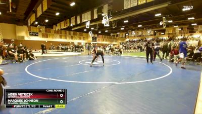 132 lbs Cons. Round 2 - Marques Johnson, Cimarron Memorial vs Aiden Vetricek, Centennial (Corona)
