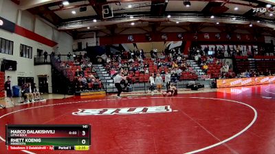 141 lbs Cons. Round 2 - Rhett Koenig, Minnesota vs Marco Dalakishvili, Little Rock