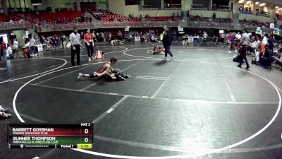 80 lbs Cons. Round 5 - Gunner Thompson, Nebraska Elite Wrestling Club vs Barrett Gossman, Pioneer Wrestling Club