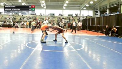 126 lbs Consi Of 32 #1 - Aaron Goss, NV vs Keegan Roegiers, NY
