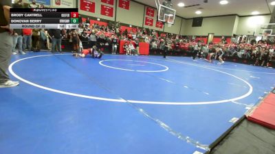 155 lbs Round Of 32 - Brody Cantrell, Kiefer High School vs Donovan Berry, Bookert T Washington