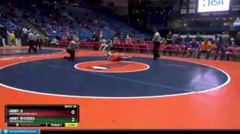 130 lbs Champ. Round 1 - Abby Ji, Hoffman Estates (H.S.) vs Abby Rhodes, Edwardsville (H.S.)