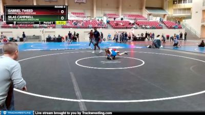 80-82 lbs Round 3 - Gabriel Tweed, Madison Youth Wrestling vs Silas Campbell, Team Atlas North Wrestling