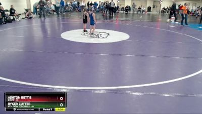 45 lbs Finals (8 Team) - Ashton Bettis, BHVPP vs Ryker Zutter, NYM (New York Mills)