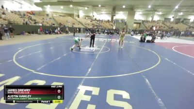 105 lbs Cons. Round 2 - James Drewry, Wave Wrestling Club vs Austin Hawley, Williamson County Wrestling Cl