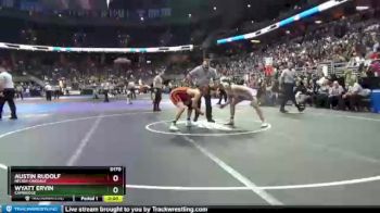 Champ. Round 1 - Wyatt Ervin, Cambridge vs Austin Rudolf, Neligh-Oakdale