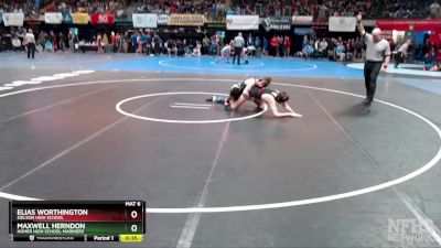 135 lbs Cons. Round 1 - Maxwell Herndon, Homer High School Mariners vs Elias Worthington, Eielson High School