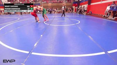 285 lbs Semifinal - Brady Castodio, Verdigris vs Parker Sherwood, Sapulpa