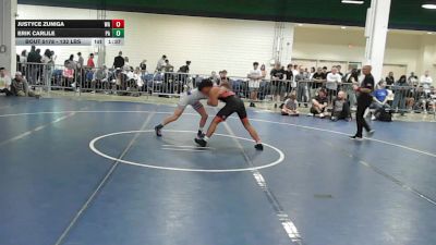 132 lbs Round Of 64 - Justyce Zuniga, WA vs Erik Carlile, PA