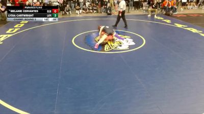 115 lbs Champ. Round 2 - Melanie Cervantes, Blue Island (Eisenhower) vs Lydia Cartwright, Sandwich