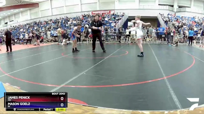 106 lbs Champ. Round 1 - James Penick, MO vs Mason Goelz, IN