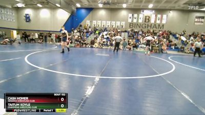 142 lbs Quarterfinal - Cash Homer, Wasatch Wrestling Club vs Taitum Koyle, Champions Wrestling Club